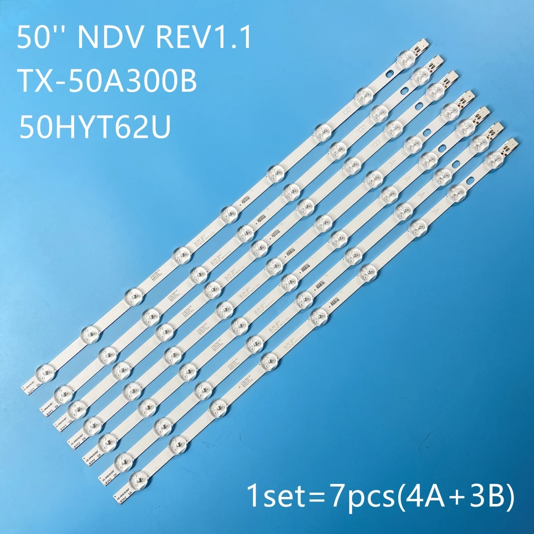 

LED Backlight strip For Pana sonic 50'' NDV REV1.1 TV A B HITACHI 50HYT62U TX-50A300B TX-50A300A VES500UNDA VES500UNDC-2D-N01