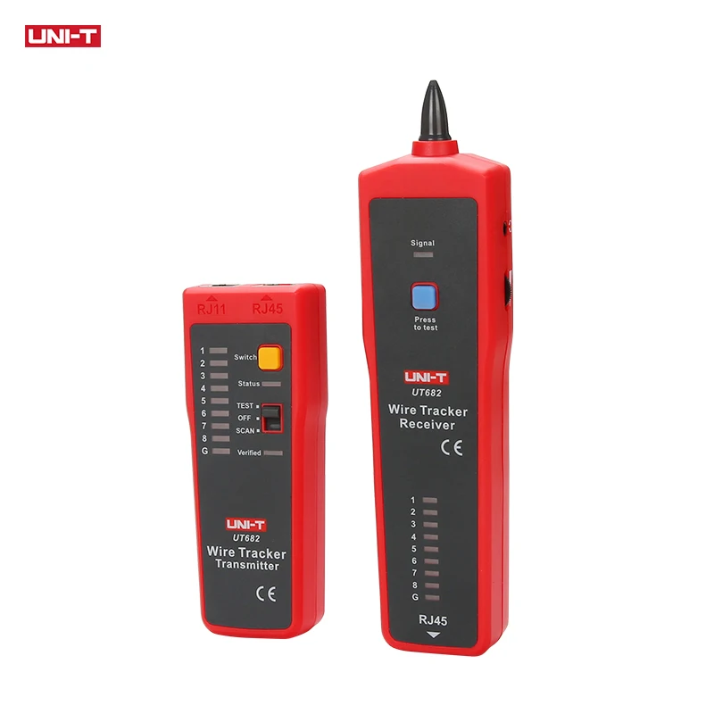 UNI-T UT682 Series Wire Tracker Toner Probe Telephone Line Network Cable  Ethernet LAN Tester Calibration Detector Line Finder