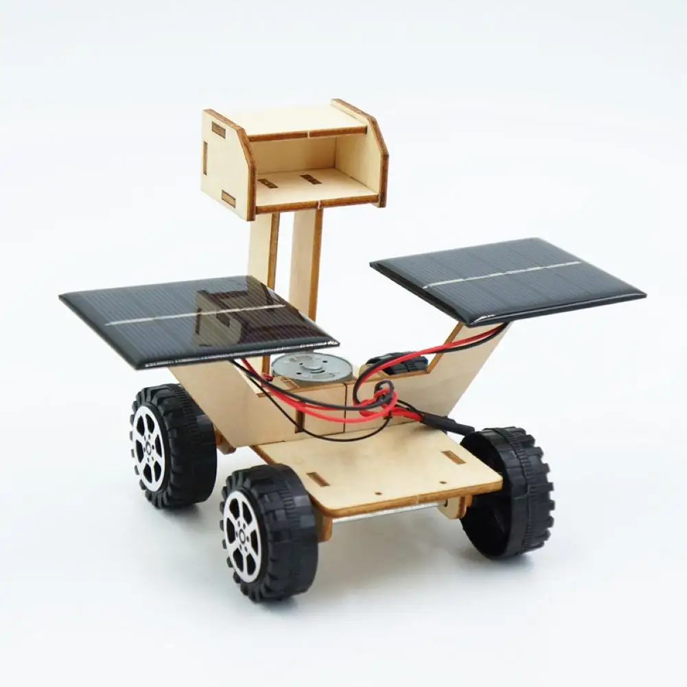 Kids DIY Assembly Solar Power Moon Rover Robot Model Scientific Experiment Toy Fine Craftsmanship great Gift DIY Rover Robot Toy