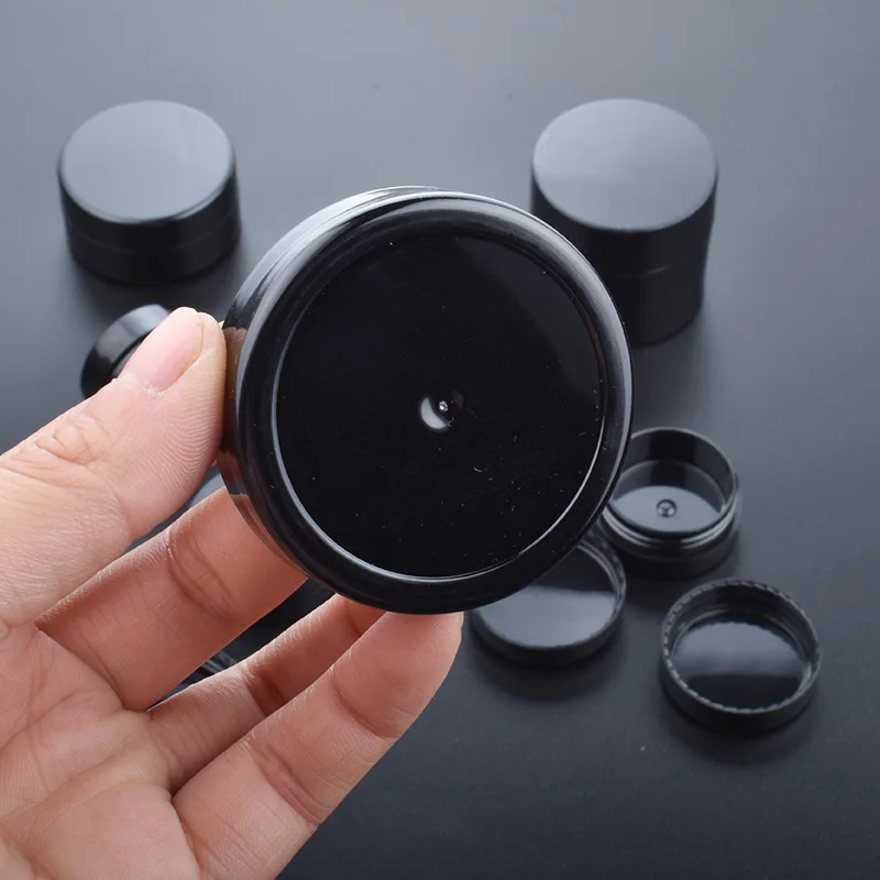 50pcs/lot Empty 1g 2g 3g 5g 10g 20g Black Portable Cream Jar jars Pot Box Makeup Nail Art Cosmetic Bead Storage Container