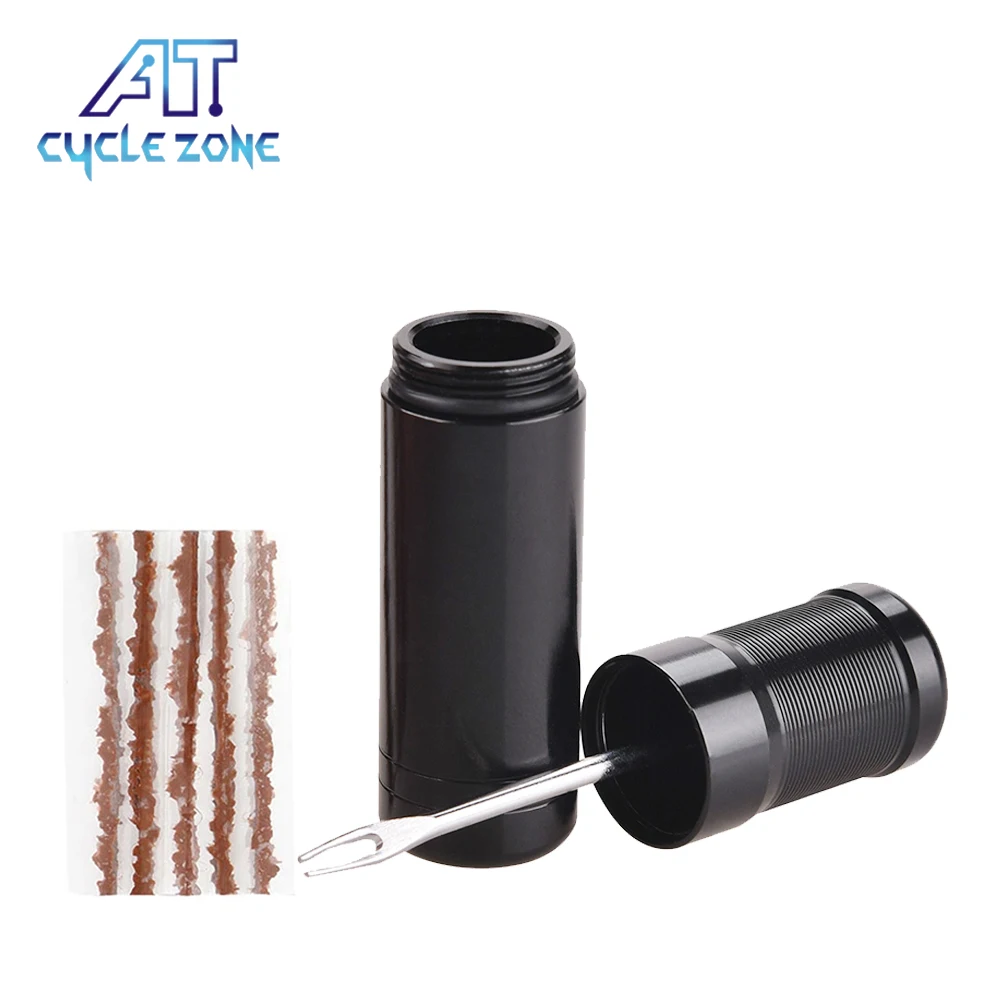 Bicycle Tubeless Tire Repair Tool Tyre Drill Puncture for Urgent Glue Patch Sealant Rubber Stripes Bicycle Puncture Repair Tools