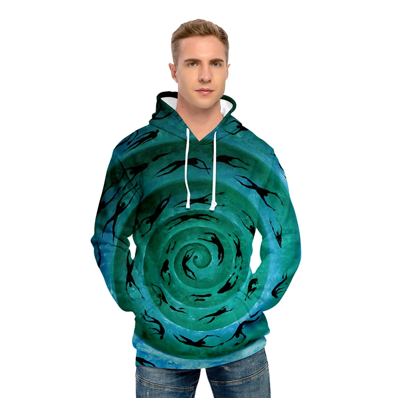 

Three-dimensional Vortex 3d Hoodies Pullover Costume Men Women Hoodie Hoody Tops Daily Casual Long Sleeve Hood Hooded Sweatshirt