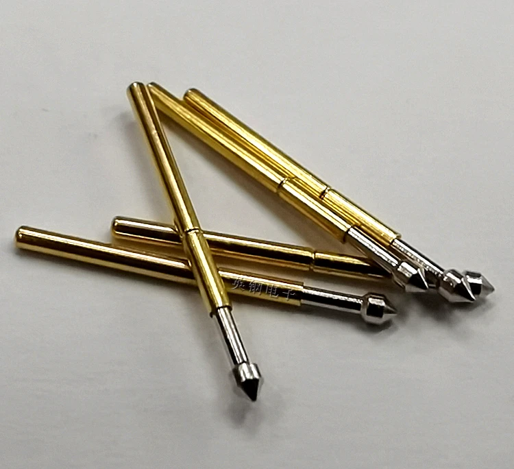 100Pcs Test Probe 1mm Pogo Pin P75-E2 Umbrella Head Test Probe 1.3MM Conical Head Test Probe