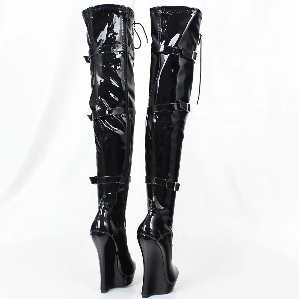 jialuowei Ballet boots Lace-up 7\