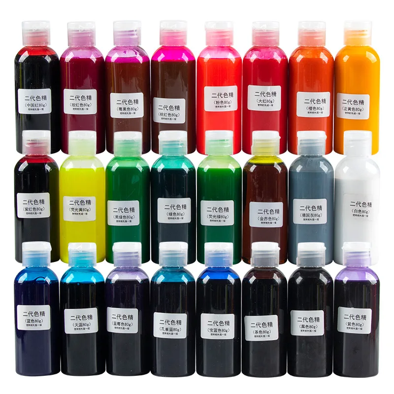 80g Epoxy Resin Pigments Second-generation Highly Concentrated Bright Color Precision Liquid Colorant Dye DIY Jewelry Making