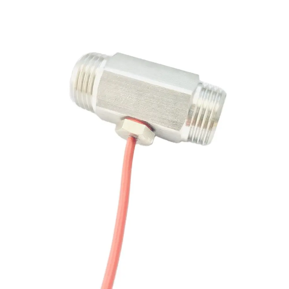 150cm PT100 Temperature Sensor 3 Wires with Silicone Gel Coated Probe M8 on Nipple G1/2