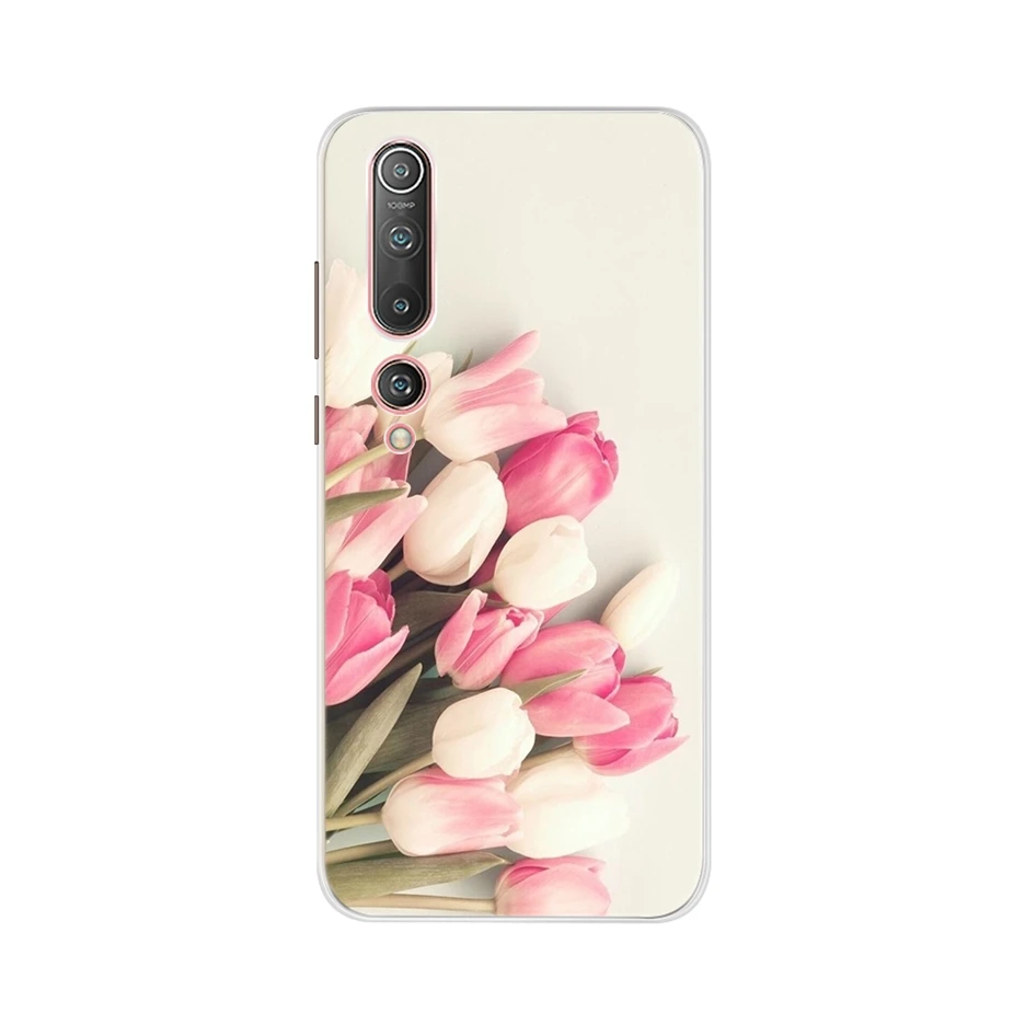 Cool Painted Case For Xiaomi Mi 10 Pro Cover New Fashion Flower Phone Case For Xiaomi Mi10 Mi 10 Pro Soft TPU Fundas Bumper Bags