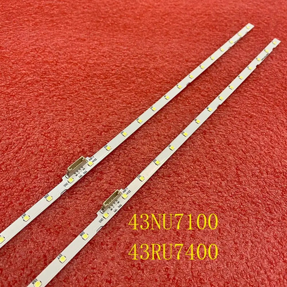 LED strip(2)for Samsung UE43N5510 43NU7100 UE43NU7100 UN43NU7100 UE43NU7100U AOT_43_NU7100F UE43NU7120U UE43NU7170U BN96-45954A