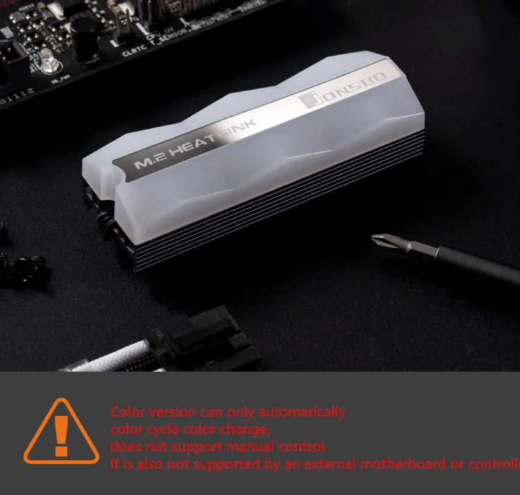 M2 твердотельный радиатор M.2 жесткий диск радиатор 2280 цветов 3P автоматический цвет RGB