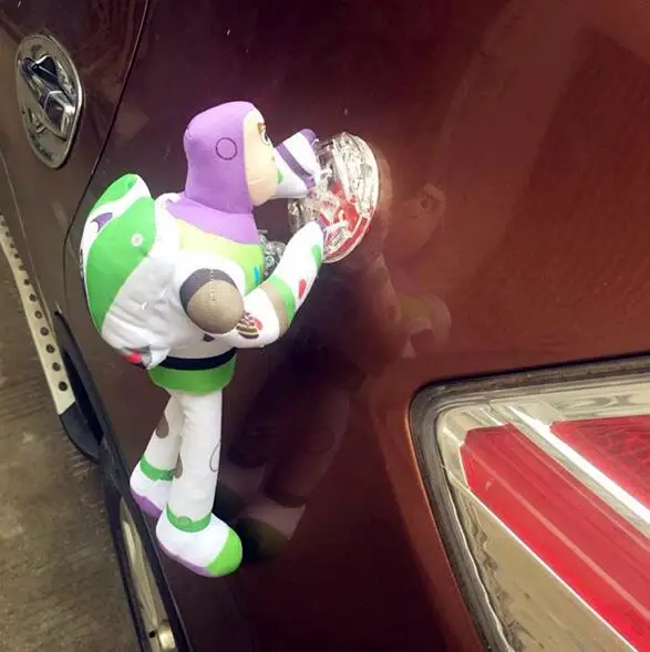 Heißer Toy Story Sherif Woody Buzz Lightyear Auto Puppen Plüsch Spielzeug Außerhalb Hängen Spielzeug Nette Auto Zubehör Auto Dekoration 25/35/45CM