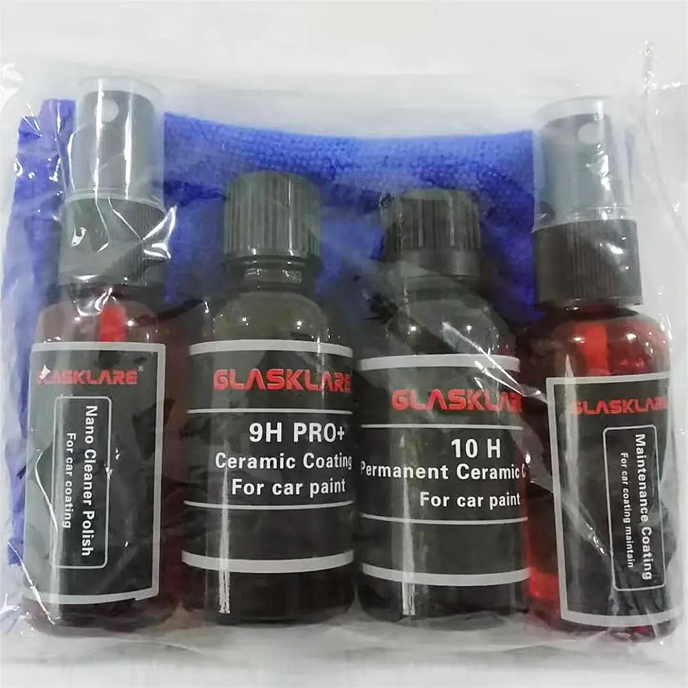 100ML Car Double Coating Kit 9H 10H Auto Ceramic Nano Coating Liquid Ceramic Coating For Glass Water