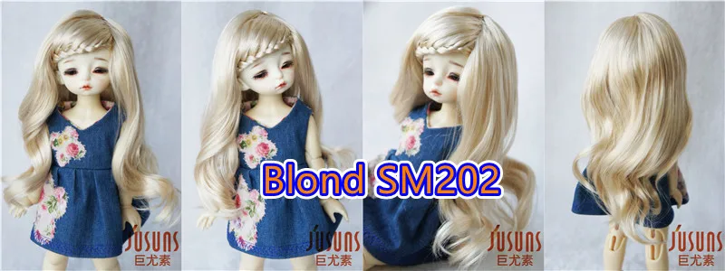 Jusuns Doll Wig JD204 6-7' 7-8' 8-9' 9-10' Long Lady Braids Wave 1/6 1/4 1/3 YOSD MSD SD Blythes Synthetic Mohair BJD Hair