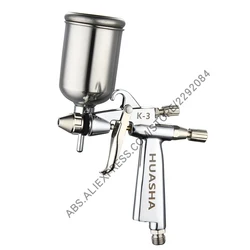 Upgraded Mini K-3 HVLP Gravity Feed Paint Spray Gun Airbrush 0.5mm Nozzle 150ml Cup