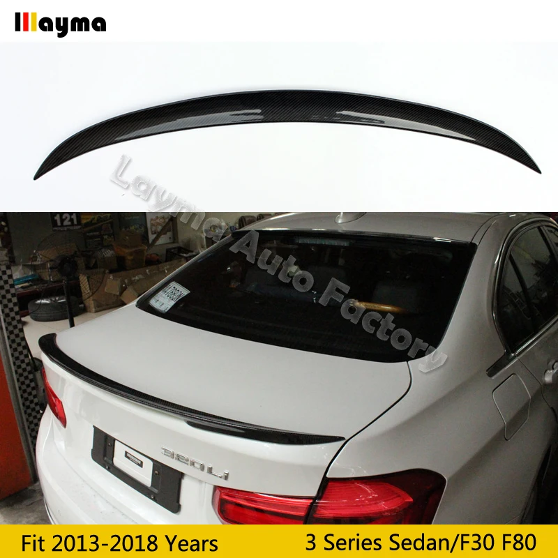 

Performance style Carbon Fiber rear trunk spoiler For BMW 3 Series F30 318i 320i 325i 2013 - 2018 P styling Car spoiler Wing