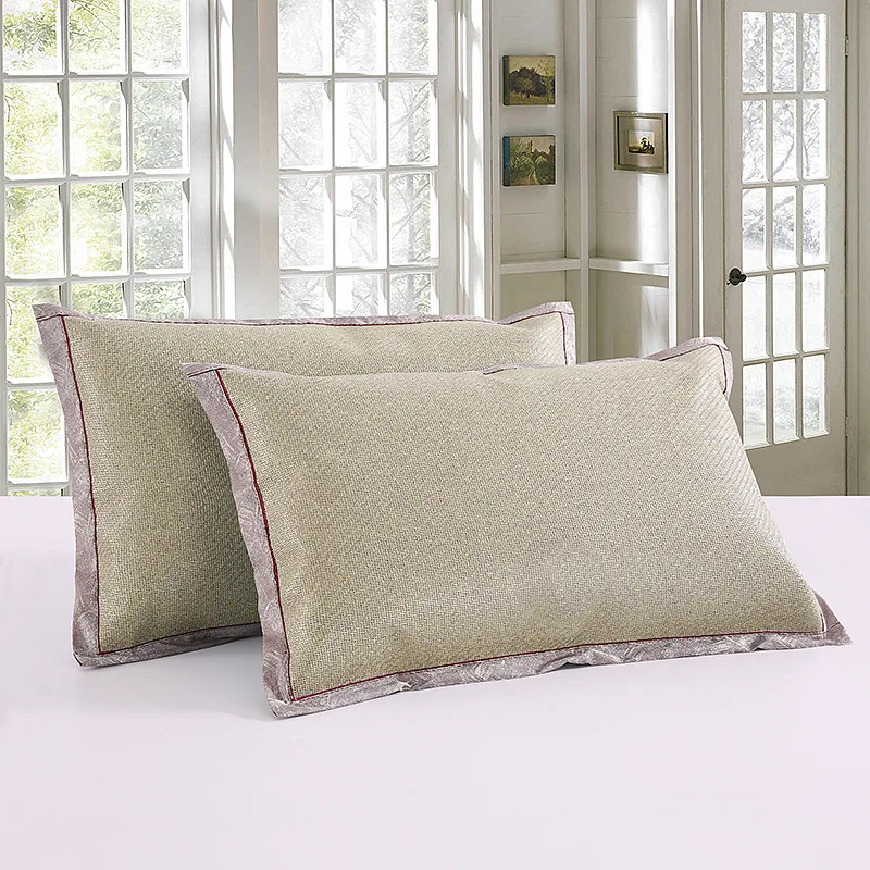 

Pillowcase Summer Double-sided Ice polyester Pillowcase Cooling Bedroom Accessories Furniture Textiles Neck Pillow Case