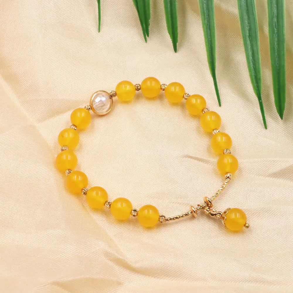 Unique Design Strand Bracelet Natural Stone Jades Yoga Solar Chakra Bracelets Warp Bangle for Women Wrist Jewelry Gift 7.5