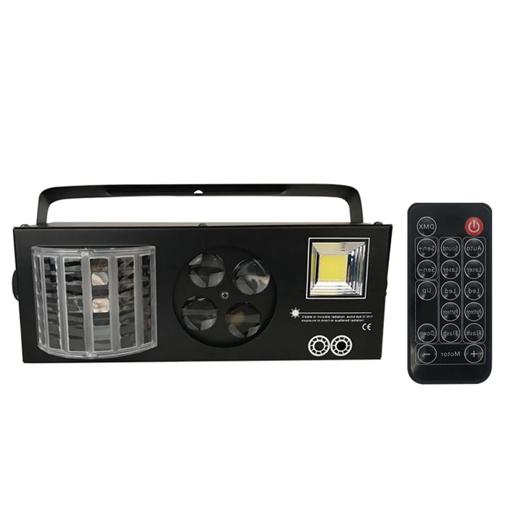4 in1 Remote Laser Flash Strobe DMX512 LED Lighting Disco DJ Stage Light Four Functions Lighting Effect Beam Moving Head Party