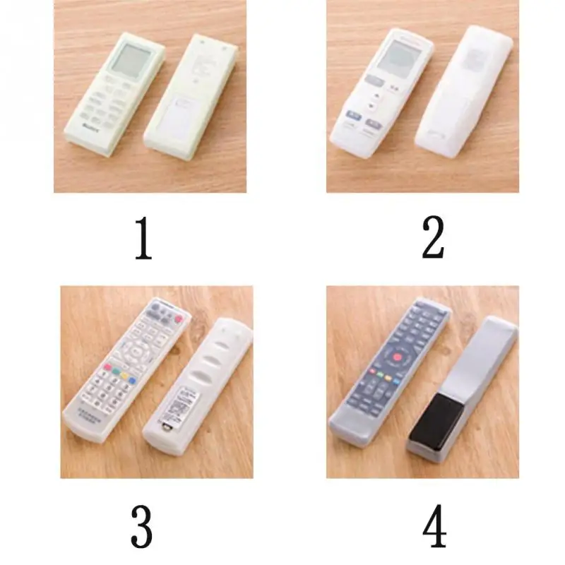 New Waterproof Silicone Remote control Storage Bags Air Conditioning TV Remote Control Dust Cover Protective Holder Organizer