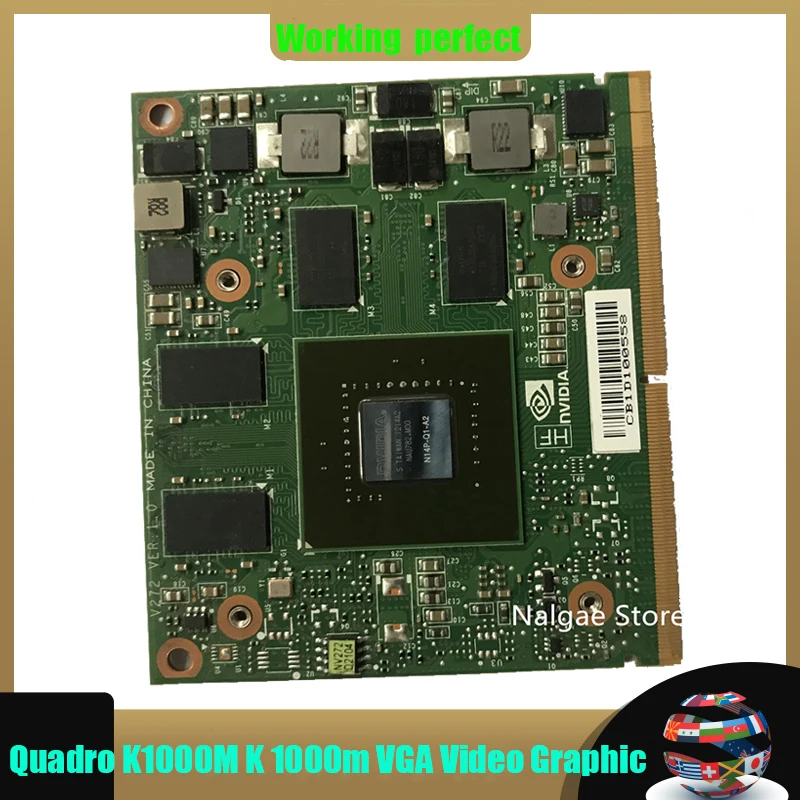 

Quadro K1000M GDDR3 2GB N14P-Q1-A2 Video Graphics Card For iMac A1311 A1312 For HP 8740W 8760W 8540W 8560W Dell M4700 M4800