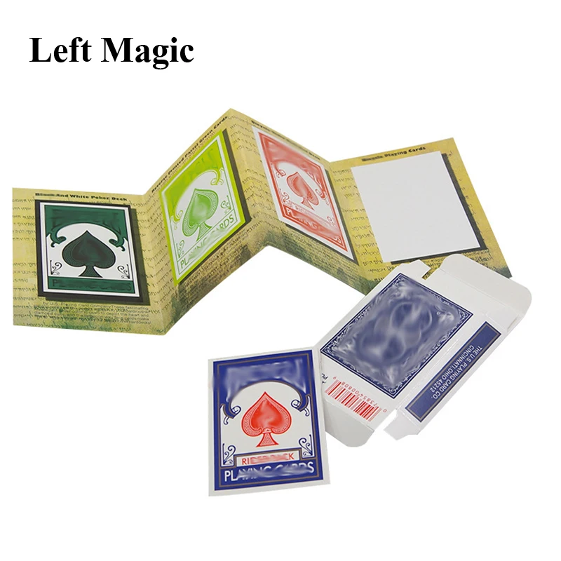 1set 3D Advertising Magic Tricks Card Deck Appearing Magia Magician Close Up Gimmick Props Mentalism Comedy Classic Toy