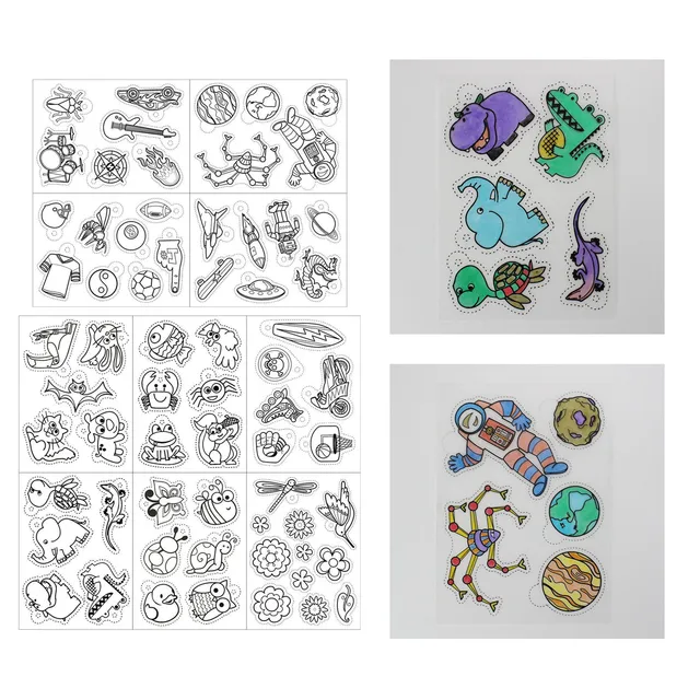 10 sztuk termokurczliwe arkusze papieru termokurczliwego folia papierowa dla majsterkowiczów wiszący urok Making artykuły szkolne prezent dziecko gry edukacyjne