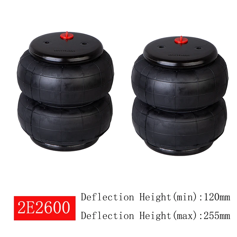 4 sztuk 2600Ib poduszki powietrzne pojedynczy Port 1/2 "npt zawieszenia sprężyny zawieszenia dla Ford F150/F250 dla GMC Sierra, dla Chevrolet Silverado