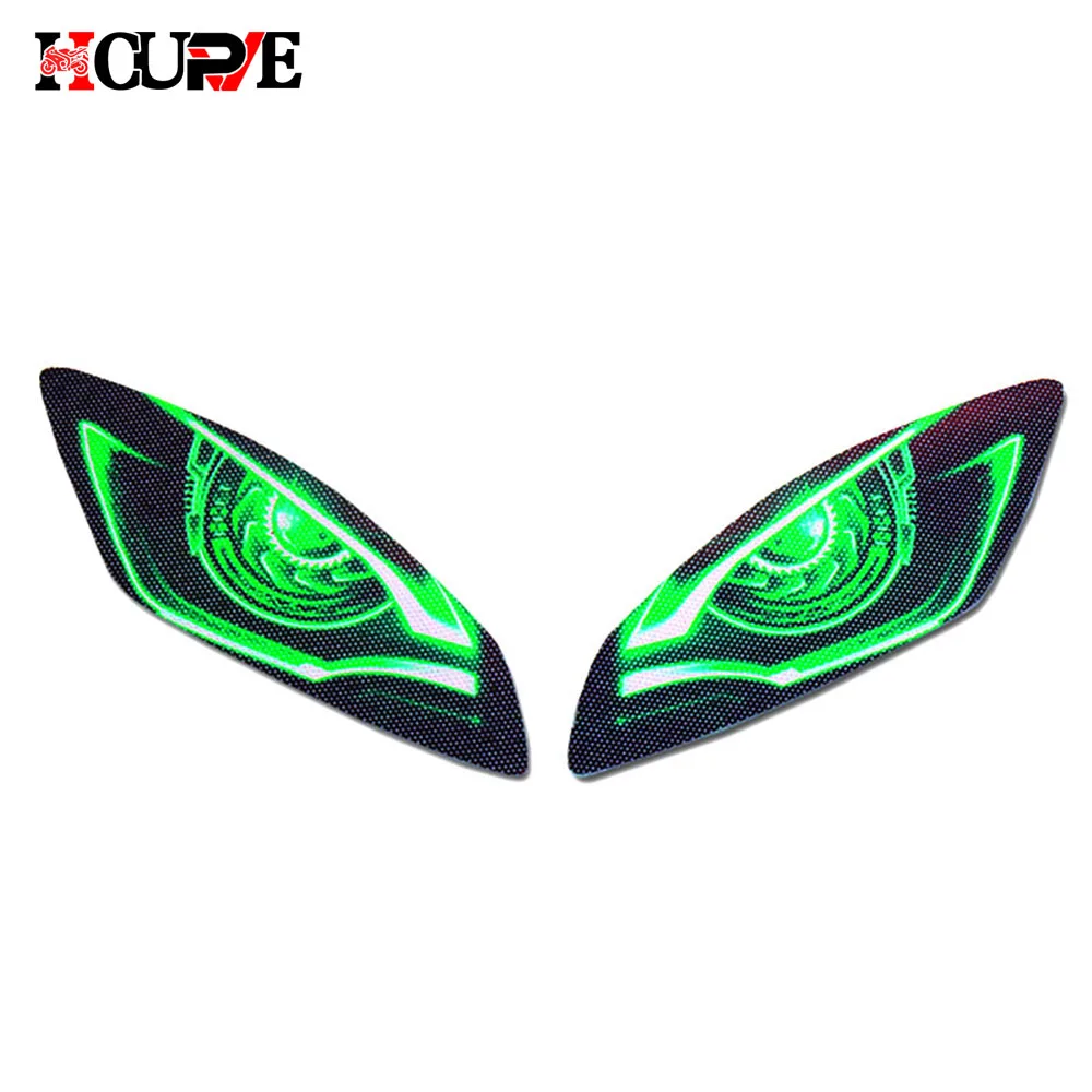 Motorcycle 3D Front Fairing Headlight Sticker Guard Head Light Stickers Decal For YAMAHA YZF-R6 YZFR6 YZF R6 2006-2016