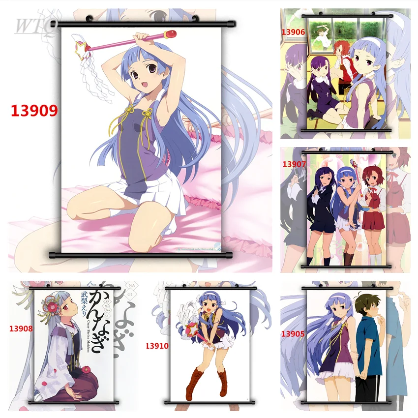 Kannagi Crazy Shrine Maidens  Nagi Zange Aoba Anime Posters Wall Poster Canvas Painting Wall Art Picture Home Decor Room Decor