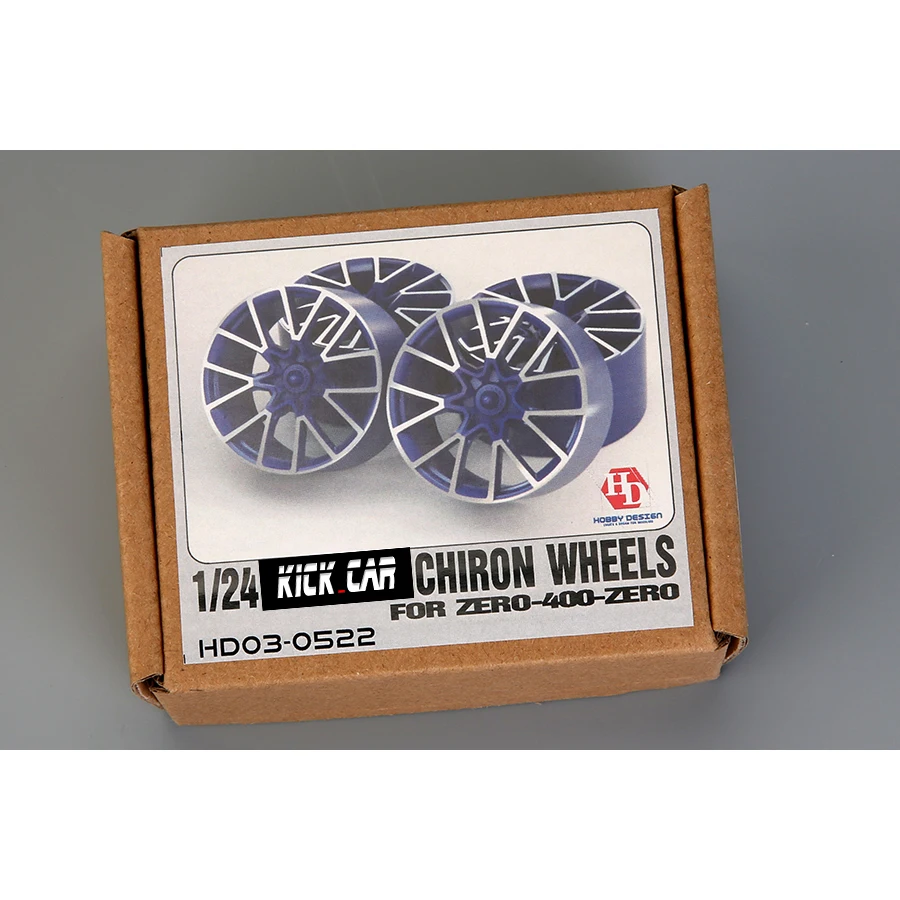 Hobby Design HD03-0522 1/24 Bugtti Chiron Wheels For Zero-400-Zero (Decal+Resin Wheels) Model Car Modifications Hand Made Model