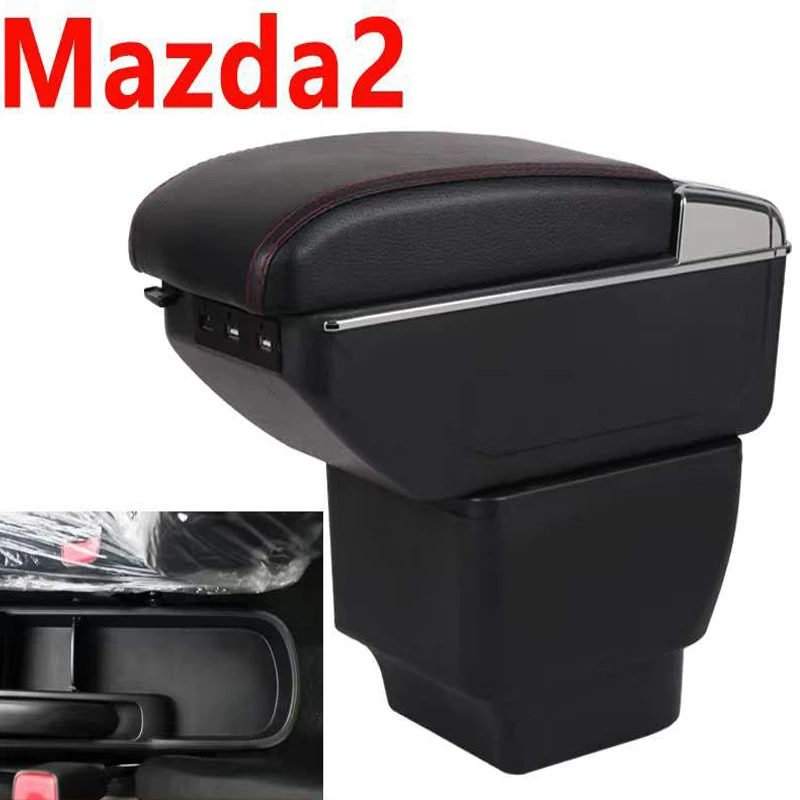 

Armrest Box For Mazda 2 Armrest In Car Storage Box For Mazda PU Leather For Mazda 2 / Demio / mazda2 Armrest Box