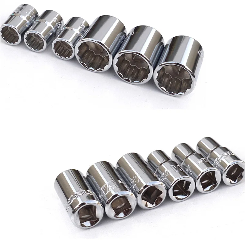 Imagem -02 - Ponto 12 Pontos Polegadas Ratchet Drive Socket Pro Ferramenta 16 16 16 11 16 13 16 Stanley12