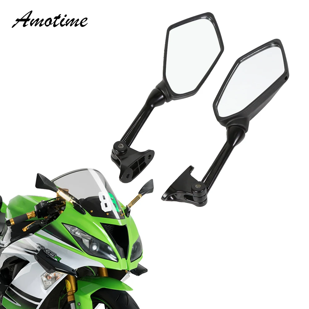 Rear View Mirrors For Kawasaki ZX6R ZX-6R ZX 6R 636 ZX600R 2009 2010 2011 2012 09 10 11 12