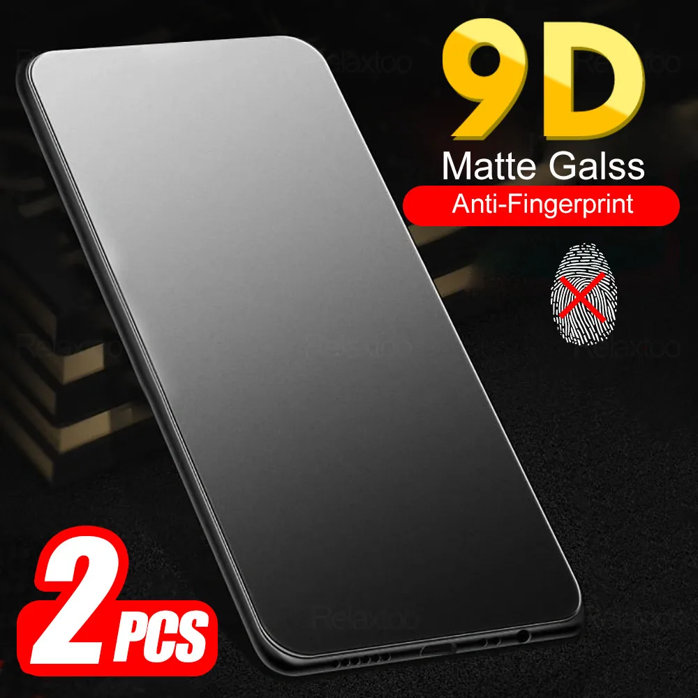 2pcs Matte Tempered Glass For Xiaomi Poco X3 NFC Xiomi Pocophone Poko M3 M4 X4 Pro 5G F3 X F 3 M 4 Screen Protector Frosted Film