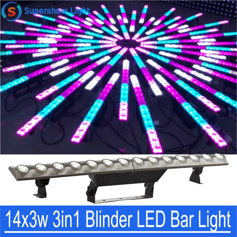 

2Pcs/Lot 14x3w Beam Wash 3in1 Pixel Led Wall Washer Light Stage LED Bar Light Indoor Wall Washer