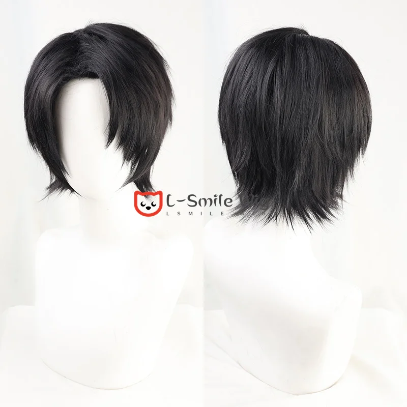 Anime Yuuta Okkotsu Wig Anime Black Short Okkotsu Yuta Cosplay Hair Heat Resistant Halloween Party Man Wigs + Free Wig Cap