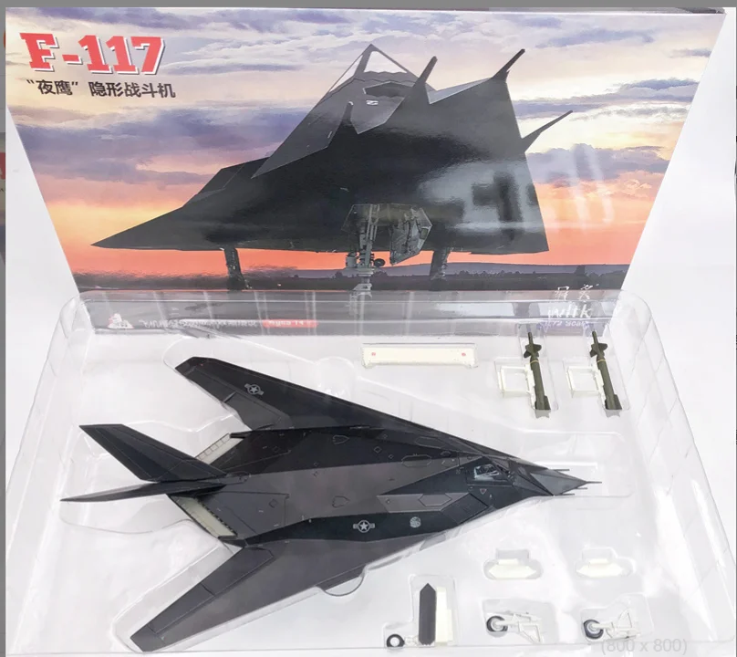 Wltk USAF F-117 Nighthawk Stealth Attack Aircraft 1/72 Diecast Model