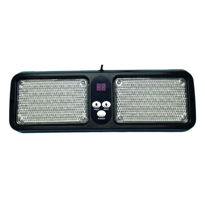 86 LEDs Strobe Light 12 Modes Emergency Flash Warning Caution Sun Visor Sun Shield Lamp Bar for Trucks Cars