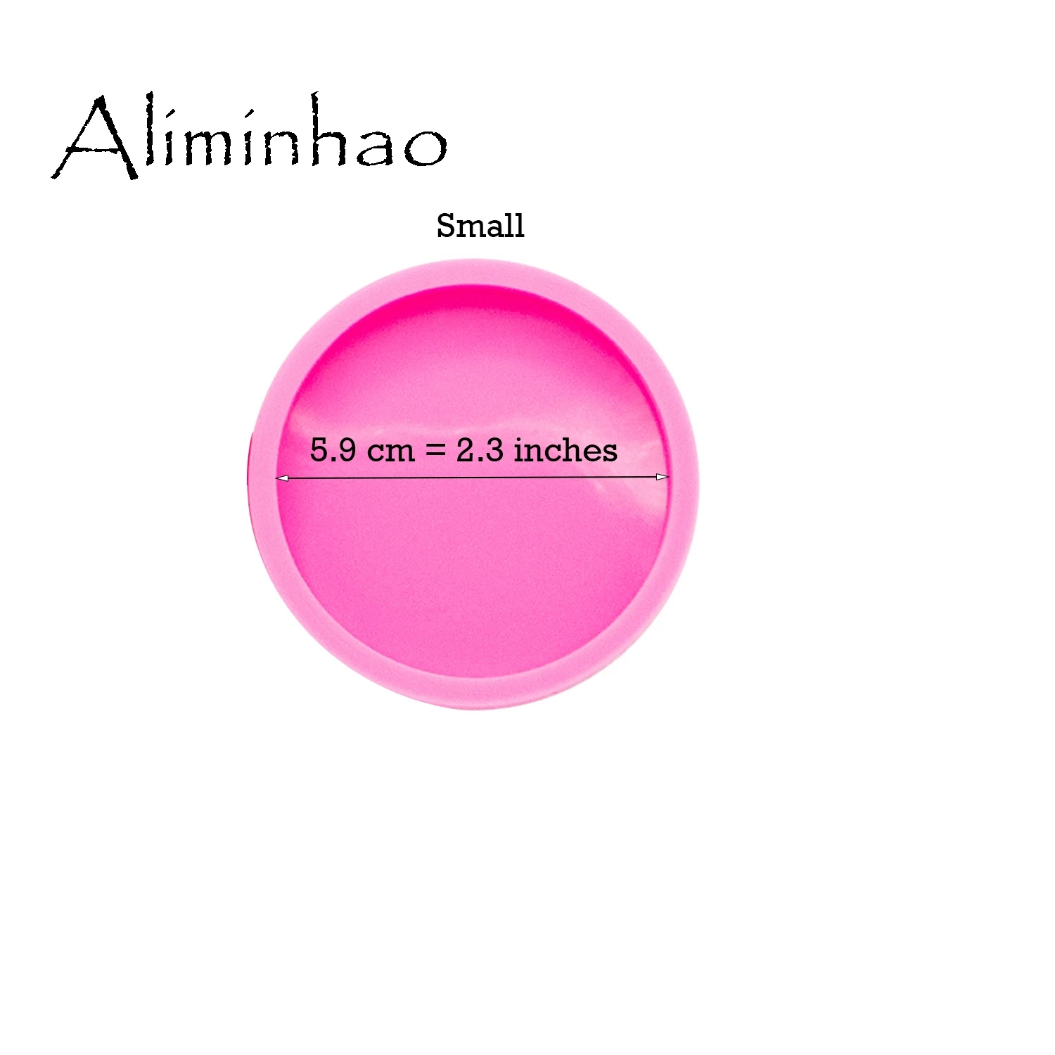 DY0270 Shiny 2.3 / 3 inches Circle mold Silicone Molds DIY round shape epoxy geode coasters Mould custom wholesale