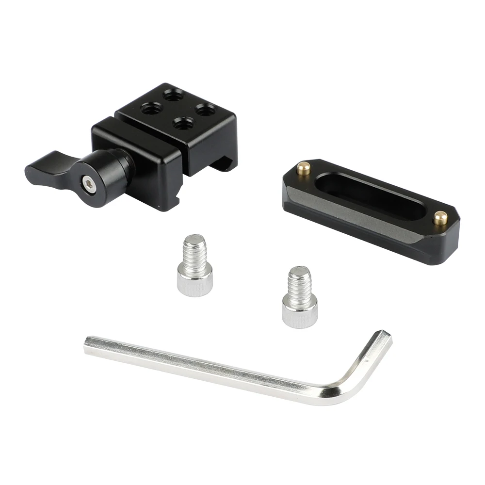 HDRIG Quick Release NATO Clamp & 50mm Safety Rail With 1/4 Screw For Camera Cage Or A Handle