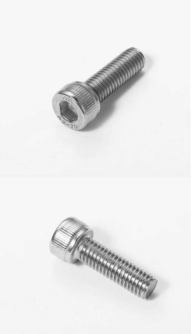 M3 Bolt 304 Stainless Steel Hex Socket Screw M3*5 6 8 10 12 22 25 30 35 40 45mm Hexagon Socket Head Cap Bolt M3 Nut and Washers