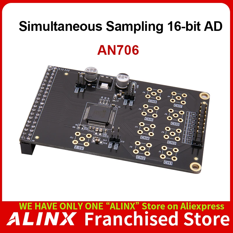 Alinx an706: fpgaボード用の16ビットadモジュールマルチチャネル同時サンプリング