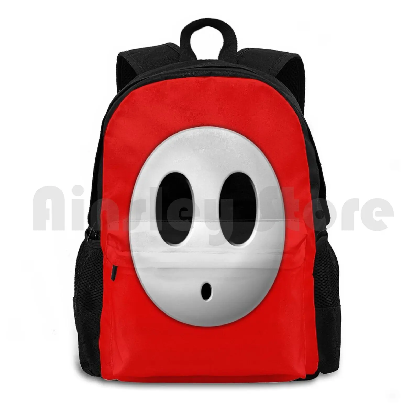 Shyguy Face Mask Outdoor Hiking Backpack Waterproof Camping Travel Shyguy Shy Guy Shy Guy Face Halloween Costume Videogames