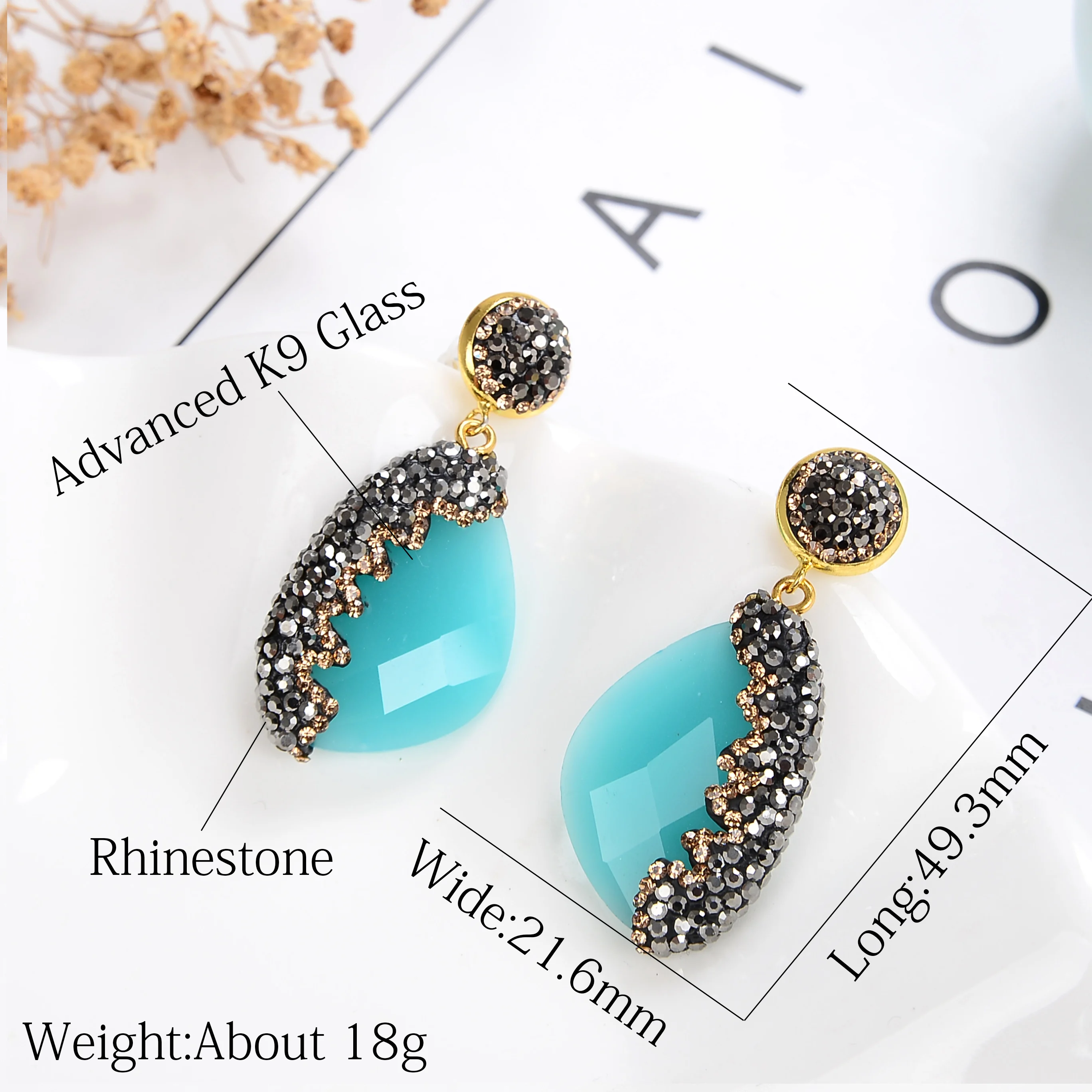 11 Style Luxury Geometric Drop Earrings For Women Girls 2020 Charm Rhinestone Dangle Earring Ladies Wedding Jewelry Gifts image 6