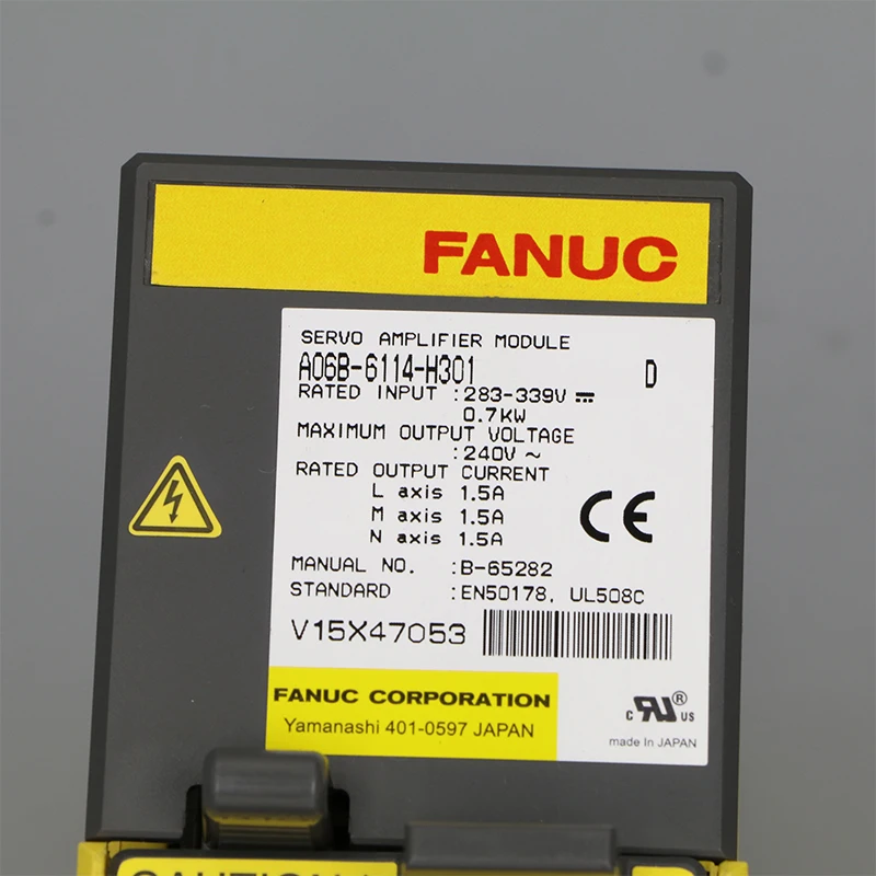 A06B-6114-H301 FANUC Servo Amplifier Module For CNC Controller Tested Ok A06B6114H301