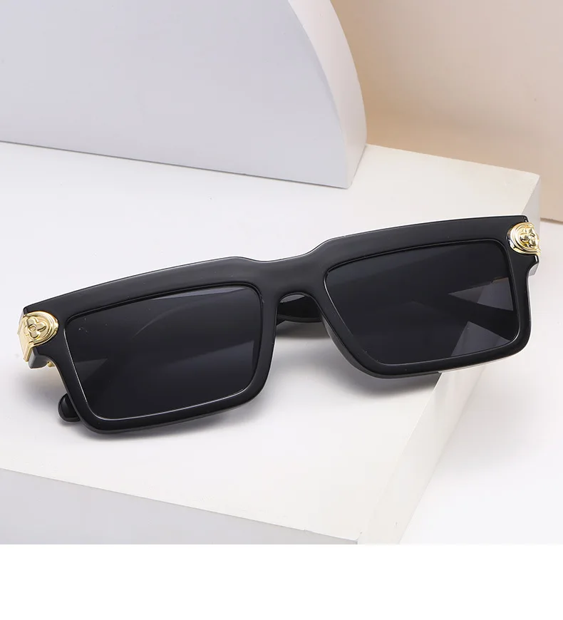 Samjune New Fashion Vintage Sunglasses Women Brand Designer Retro Rectangle Sun Glasses Female Ins Popular Square Eyewear