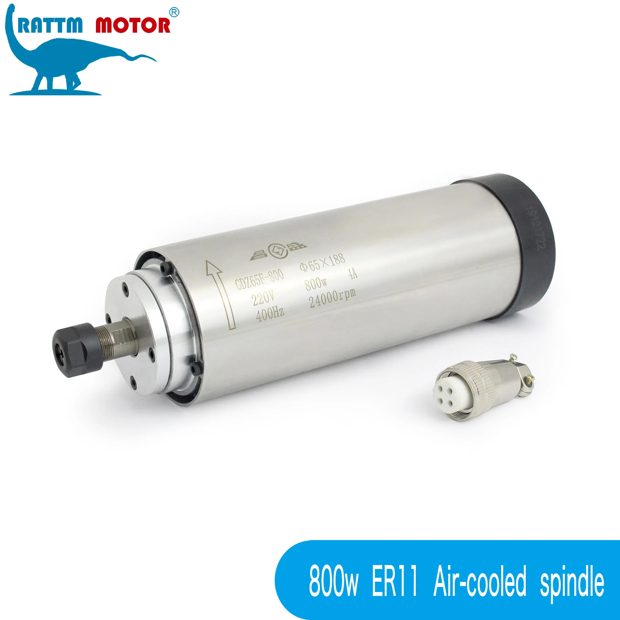 

800W 0.8KW ER11 CNC Air Cooled Cooling Spindle Motor runout-off 0.01mm 24000rpm