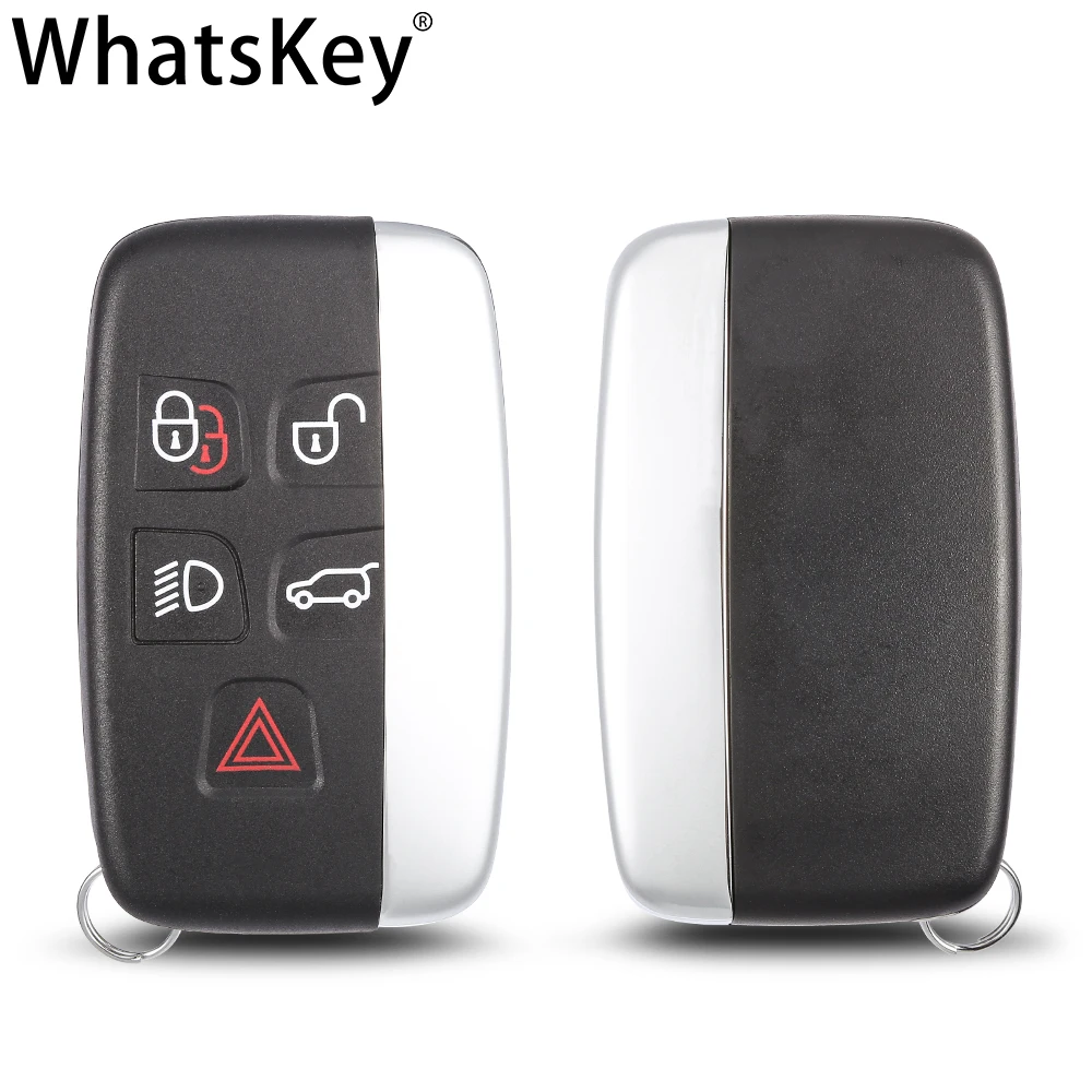 WhatsKey 5 Buttons Smart key Case For Land Rover Range Rover Freelander Evoque Discovery 4 Car Remote Key Shell For Jaguar XE XF