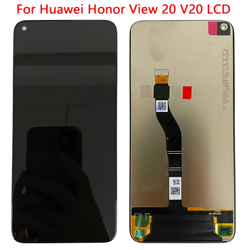 

Original V20 LCD For Huawei Honor View 20 VCE AL00 LCD Display With Frame Touch Digitizer Assembly For Huawei View 20 Nove 4 LCD