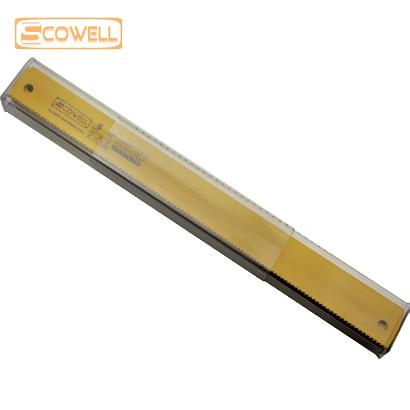 5 PCS SCOWELL Steel Saw Blades Power Hacksaw Blade For Wood 400*32*1.6mm 10TPI HSS Material Type Machine Sawing Blades