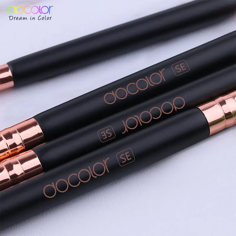 Docolor Eye Make-Up Kwasten Professionele Oogschaduw Borstel Set Wenkbrauw Blending Concealer Shader Brush Voor Make-Up Cosmetische Gereedschap